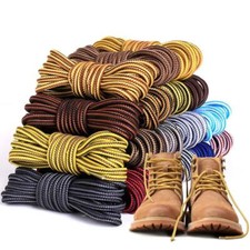 Double Color Striped Round Shoelaces DIY for Boots Sport Casual Shoes Shoe Lace  