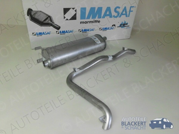 Imasaf Auspuffset für Mercedes G-KLASSE 300 GD W460/461 | Mitteltopf + Endrohr-image