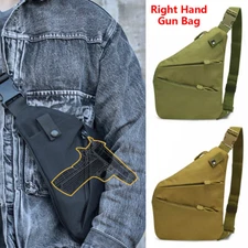 Concealed Carry Gun Holster Tactical Shoulder Cross Body Chest Pack Pistol Bag