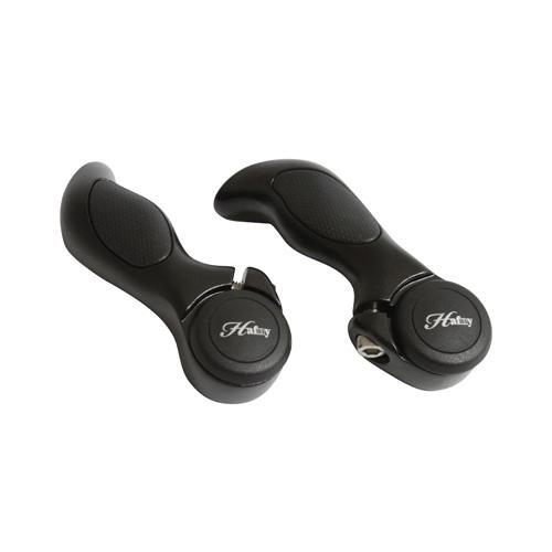 Embout de cintre Aero Hafny en alu noir pour guidon de vélo de route