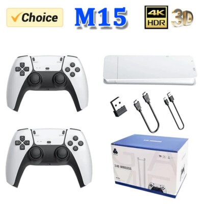 M15 64G 40000+Video Game 4K HDMI TV Stick Retro Gaming Console 2 Controller New