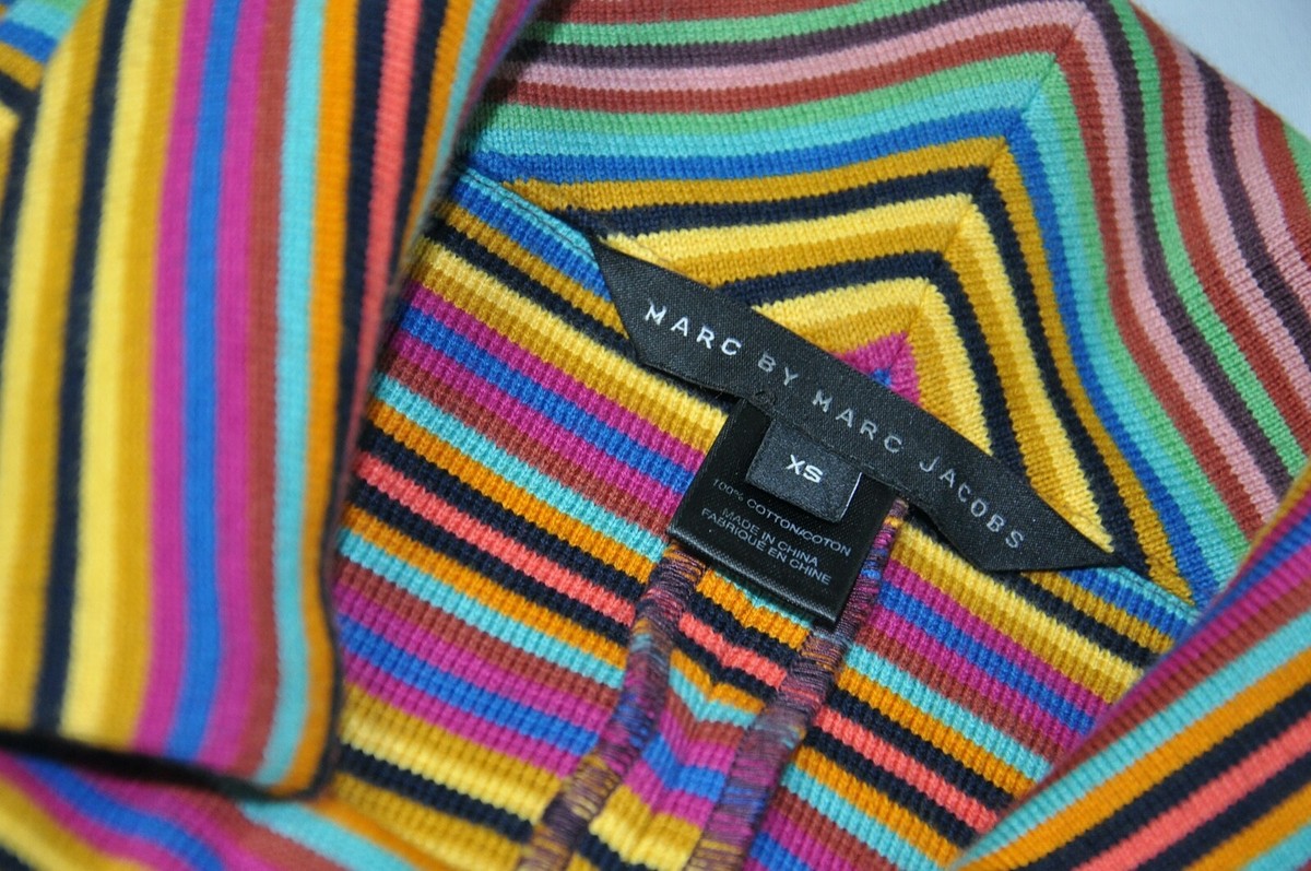 $ MARC BY MARC JACOBS マルチストライプジャケット XS Marc By Marc Jacobs Multicolor Striped Jacket size XS | eBay