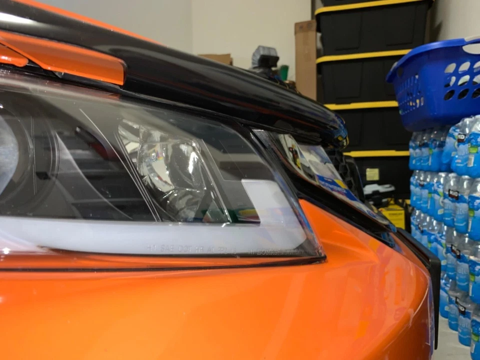 Protector de capó deflector de humo para Honda Civic 2012-2014 Foto 2 de 4