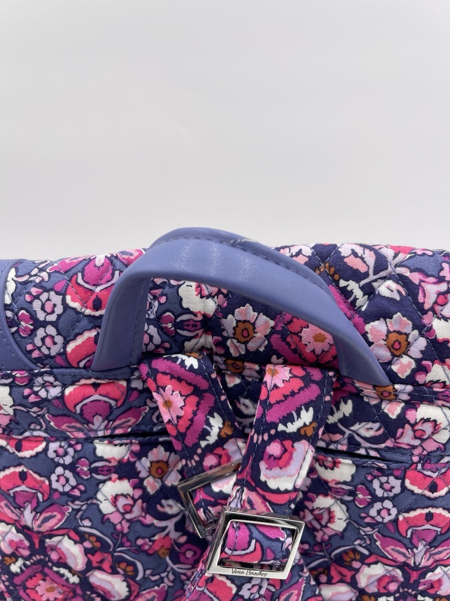 Vera Bradley Fashion Drawsting Backpack small Magenta Medallion NEW Vera Bradley Fashion Drawsting Backpack Small Magenta  main image 2