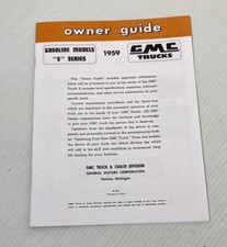 1959 Gmc Truck Owners Guide And Data Manual 16 Page Super Nice And Rare
