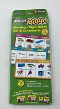 Wipe Off Bingo card Game Sight words, Rhyming