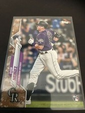 Topps Series 2 Dom Nunez Camo Base RC SSP /25 Rockies 2020