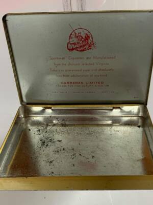 sportsman tobacco tin Vintage Cigarettes The Sportsman's Own Cigarette Extra Mild 50 Ct Metal Holder Case 1940s 1950s Carreras Sportsman Extra