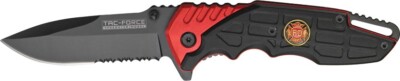 TAC FORCE SPEEDSTER RED FIRE DEPARTMENT KNIFE TF687FD