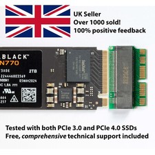 M.2 NVMe SSD adapter for Apple MacBook Air, MacBook Pro, iMac, Mac Pro, Mac mini