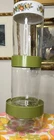 Mid Century Pyrex See n Store Avocado Green Glass Canisters Storage 3 Pc Set EUC