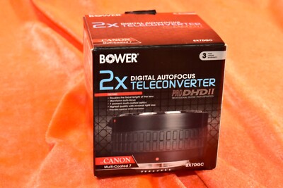 BOWER MC7 2X C-AF DGII TELEKONVERTER LMC DG FOR CANON ANALOG & DIGITAL AF