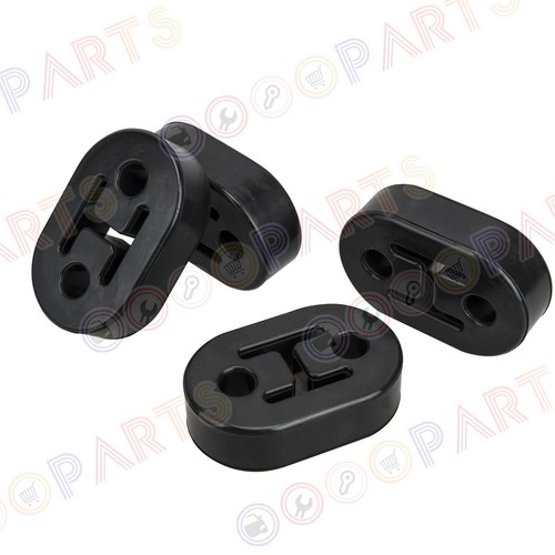 4 X Universal Car Vehicles Muffler Exhaust Pipe Mount Bracket Hangers Black 11.5 - Picture 4 of 8