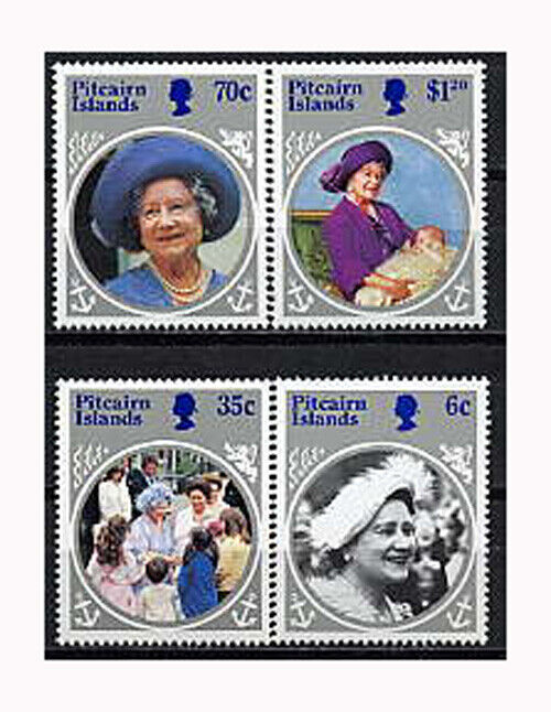 Fashionable Pitcairn Is Sc #250-56 MNH MOTHER'S 85TH 1985 QUEEN excellence BIRTHDAY