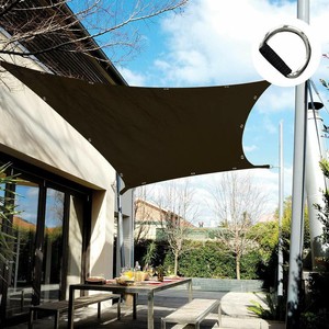 Home Garden 90 8x12ft Sun Shade Sail Black Rectangle Outdoor