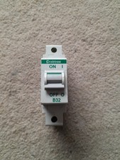 Crabtree Polestar 32 Amp MCB Type B32A Single Pole Circuit Breaker 60B/32