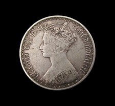 VICTORIA 1871 SILVER GOTHIC FLORIN - NICE GRADE