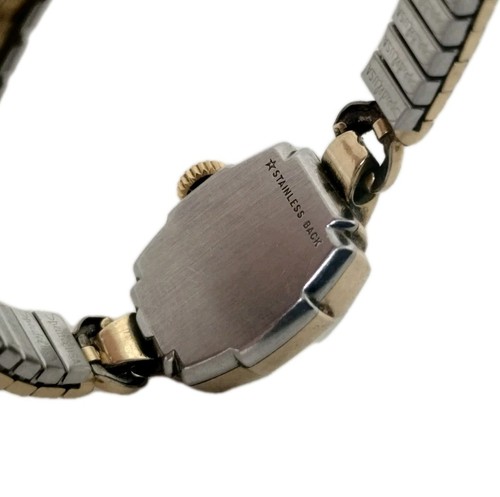 Vintage Wittnauer 17j 10K Gold Filled Manual Wind Women's Cocktail Watch - Picture 7 of 10