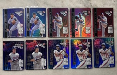 2000 2001 MLB Showdown 1st Edition Starter Lot Maddux Cone Erstad Guerrero X10