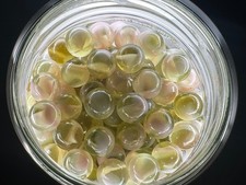 10x 5/8" Jabo Classics Marbles Lot Clear Vaseline UV Reactive