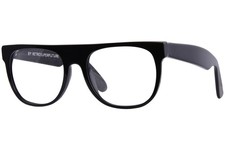RetroSuperFuture Flat-Top 610-0T Eyeglasses Black Full Rim Square Shape 52mm
