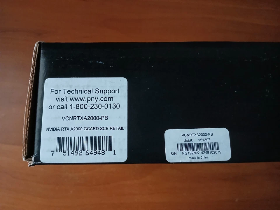 NEW SEALED Nvidia RTX A2000 6GB GDDR6 Graphics Card GPU (VCNRTXA2000-BPB) - Image 2 of 3