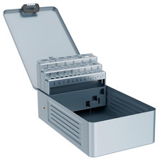 29PCS Drill Bit Index Box, Empty Metal Case Excluding Drill Bits , 1/16"-1/2"