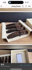 (Set/4) NEW Pottery Barn Metal Peapod Place Card Holders w/20 White Placecards — photo 2