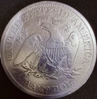 1876-S Seated Liberty Half Dollar, 90% Silver US Minted Micro 's' RARE!