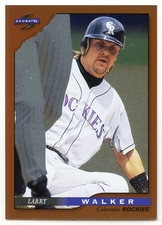 1996 Score Dugout Collection Baseball - #13 - Larry Walker - Colorado Rockies