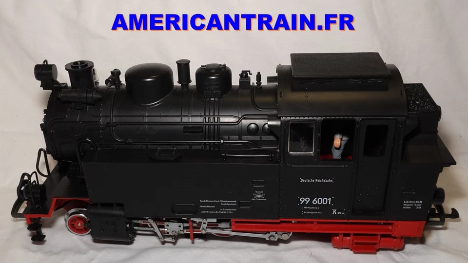 Locomotive vapeur DR 99 6001 2-6-2 22801 Digital DCC échelle G LGB - Photo 1/4