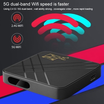 D9 PRO 2.4G/5G WIFI 4K HD Android TV Box, Speicher: 1GB+3GB (UK-Stecker)