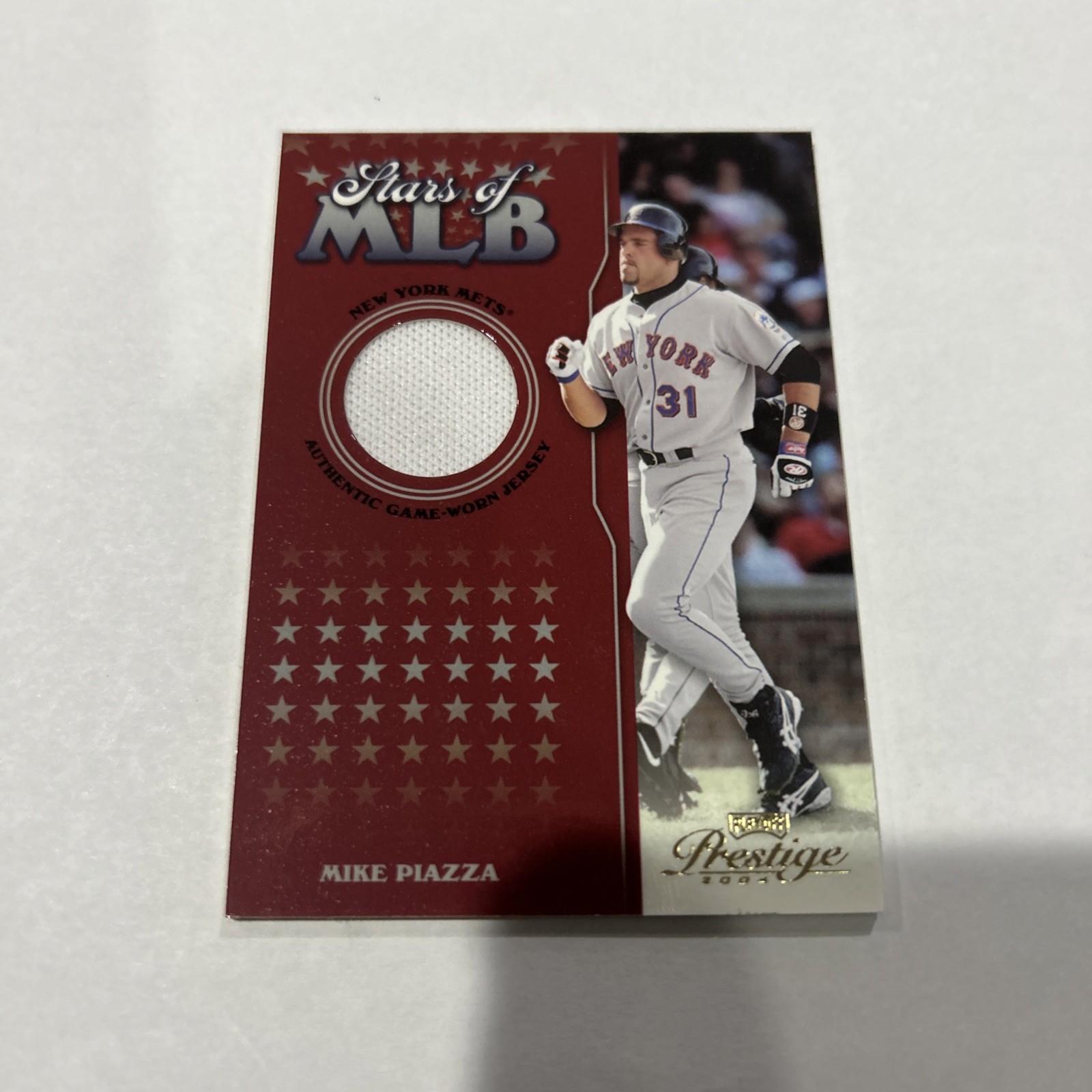 2004 Playoff Prestige Stars of MLB Mike Piazza #MLB -3 Jerseys /250 (MEM)