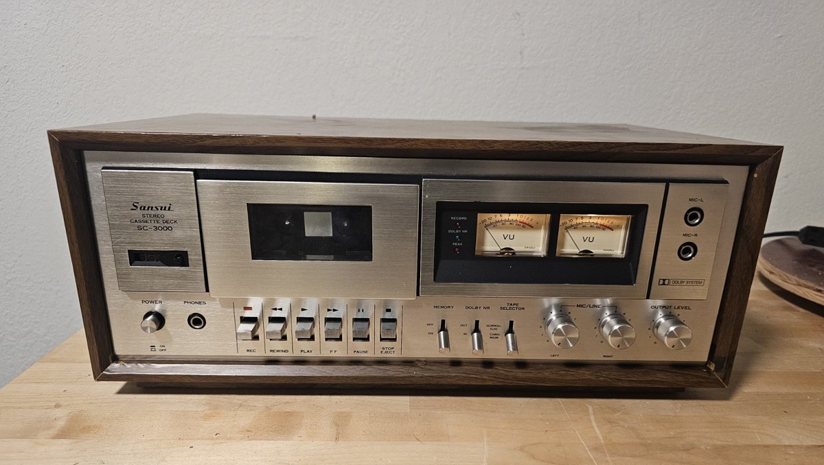 SANSUI STEREO CASSETTE DECK SC-1動作確認済み SANSUI STEREO CASSETTE DECK SC-1動作確認済み SANSUI STEREO