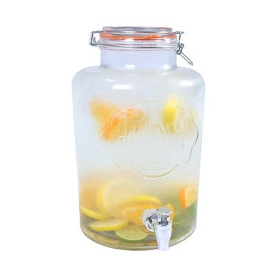 7,6L GETRÄNKESPENDER WASSER COCKTAIL ZAPFHAHN SAFT PUNSCH PARTY GLAS ZUHAUSE