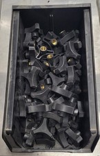 Qty 100, 3-Prong Knobs, 1/2-20 Brass Insert