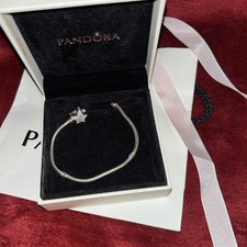 Pandora Sparkly Star Clasp Charm Bracelet