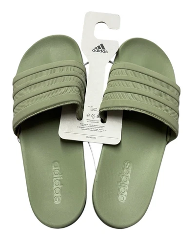 Adidas Adilette Comfort Unisex Verde Slides Uomo Taglia 10 Donna Taglia 11