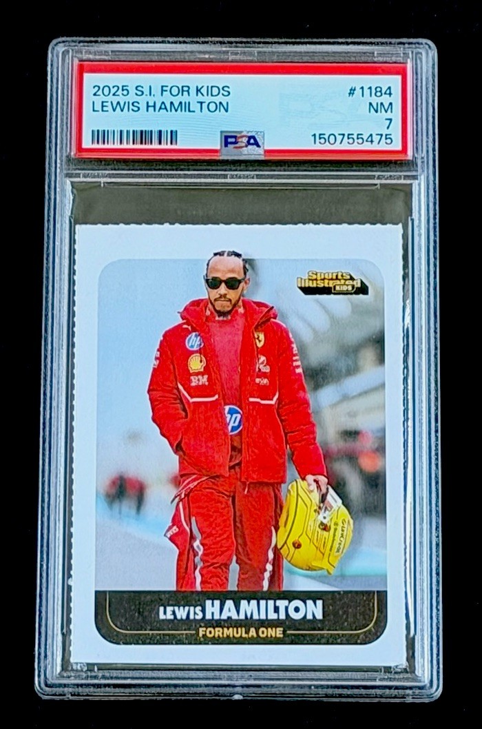 LEWIS HAMILTON 2025 Sports Illustrated for Kids SI FERRARI Formula One PSA 7