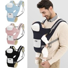 Ergonomic Baby Carrier Backpack Adjustable Head Support Baby Hipseat Carrie U6F5