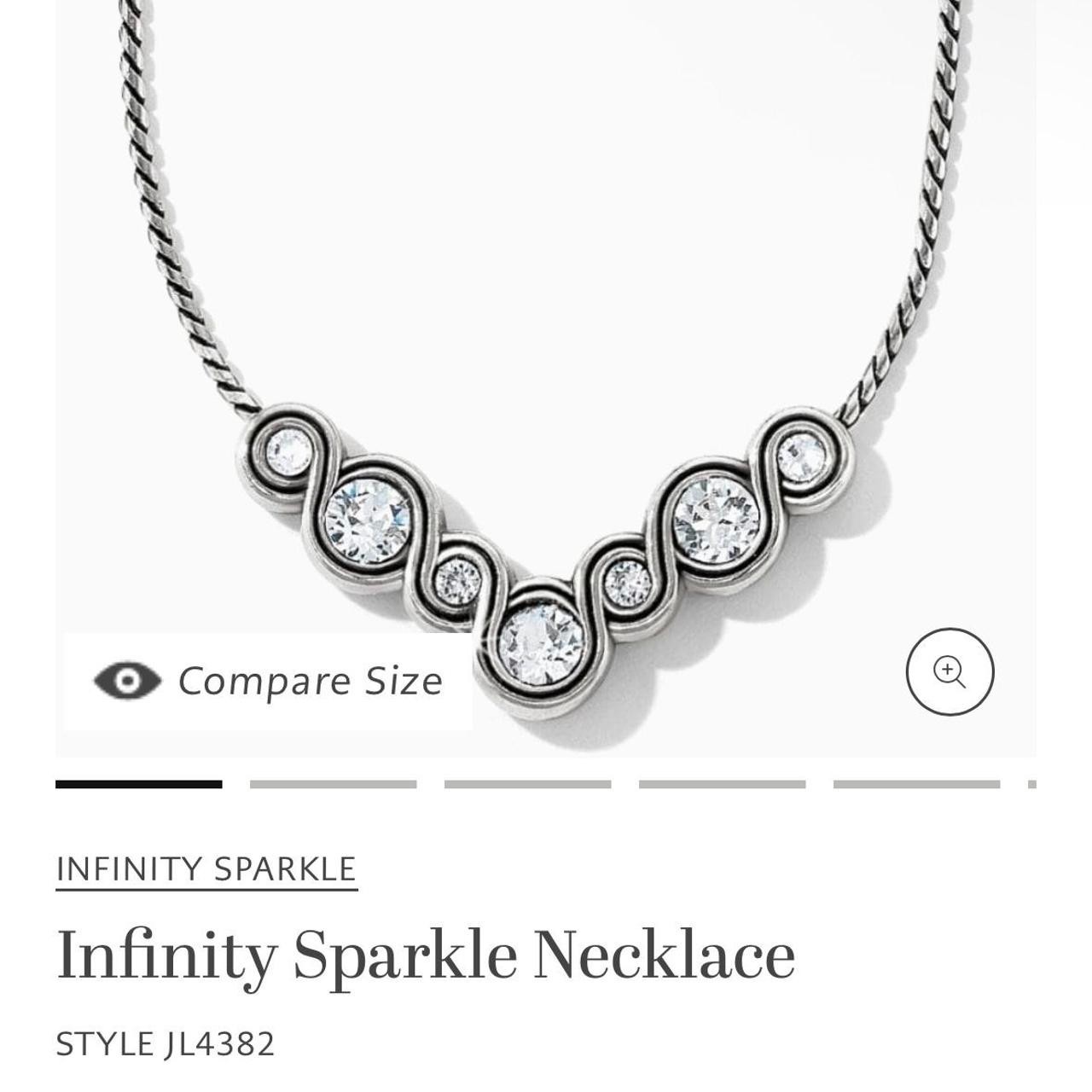 Brighton Infinity Crystal Adjustable Necklace (J-… - image 1