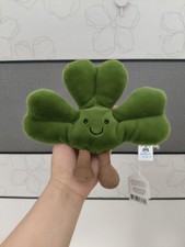 Jellycat Amuseables Shamrock 6in Plush Doll Gift Toy Dust Bag
