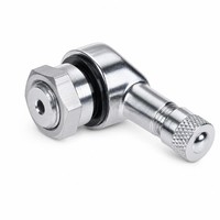 Motolibre Ventil Felge 90 Grad 11,3Mm Silber (FüR: Suzuki GSX-R 600 Wvbg 01-03 )