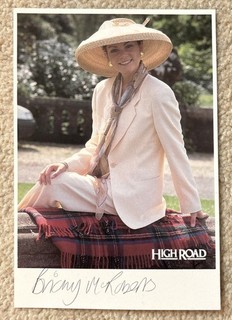 TAKE THE HIGH ROAD Signed Cast Card Briony McRoberts
