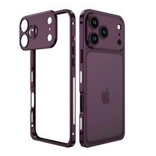 Metal Bumper Case For iPhone 18 Pro Max 17 Air Frame Lock with Camera Lens Cover