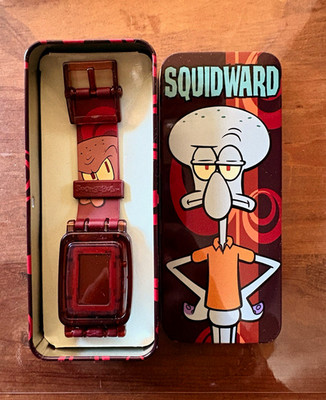 2004 Nickelodeon SpongeBob Squidward Digital Watch