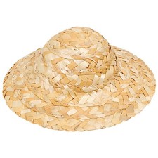 8 Pcs Exquisite Hat Decor Miniature Craft Hats Straw Hand Knitting