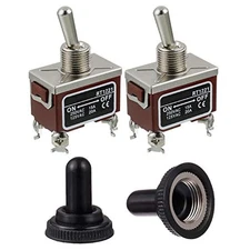 BOJACK RT1221 Toggle Switch 125V 20A 250V 15A DPST pin ON - Off 4 Terminal