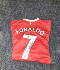 Cristiano Ronaldo Hand Signed Adidas Manchester United Jersey - Beckett-NWTS