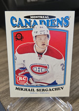 2016-17 O-Pee-Chee Retro Rookie #707 Mikhail Sergachev RC MONTREAL CANADIENS